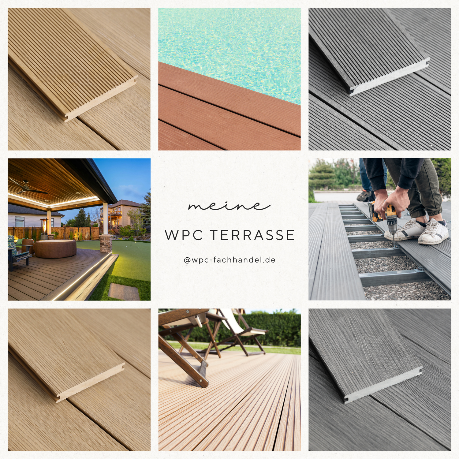 WPC Terrassendielen in Braun – rutschfest, splitterfrei & ideal für Außenbereiche