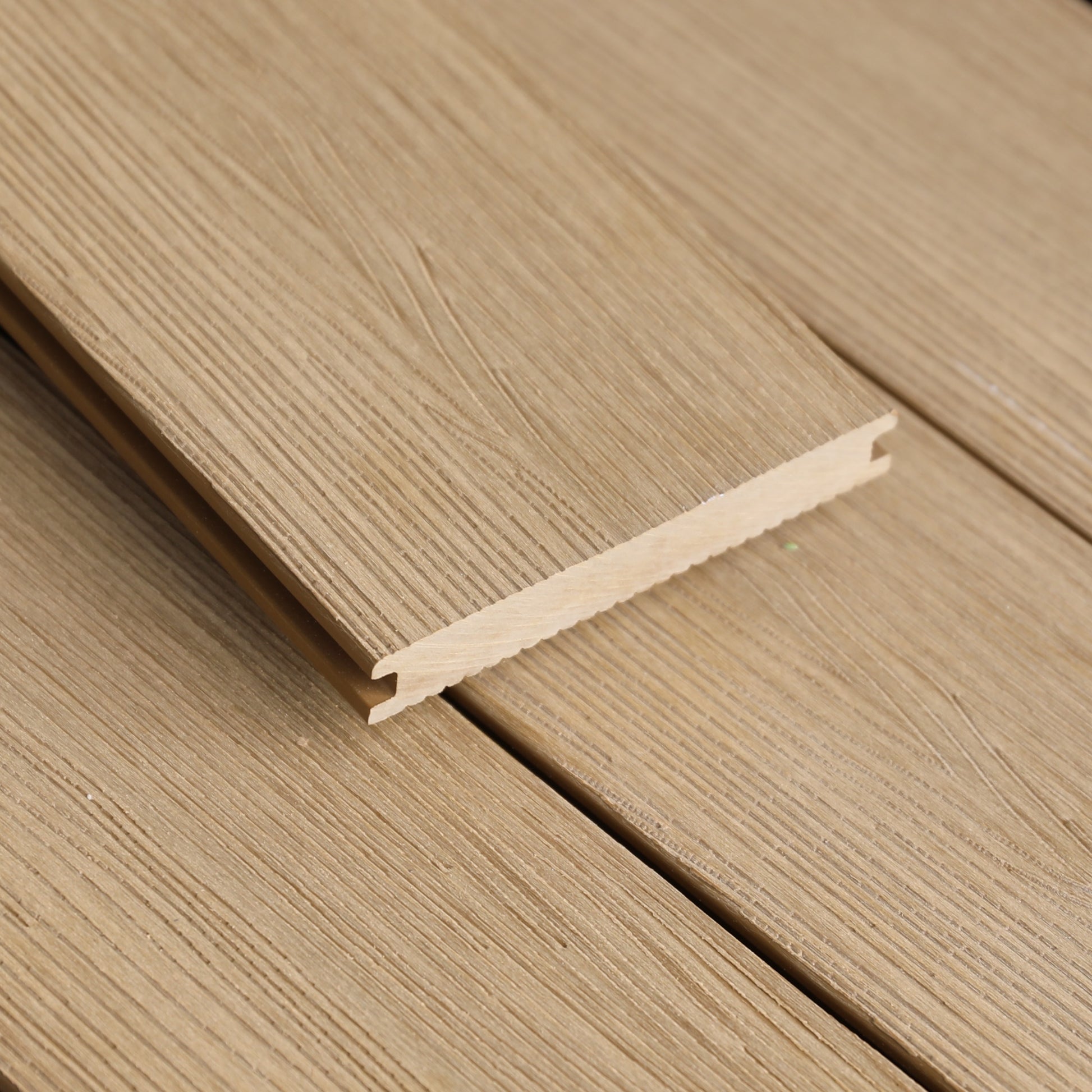 WPC Terrassendiele Sand Woodstyle langlebig Holzstruktur für Garten